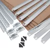Plaukts GreenBlue GB378, cinkots metāls, 5 plaukti, cinkots tērauds, 900×400 mm, max 75 kg uz plauktu