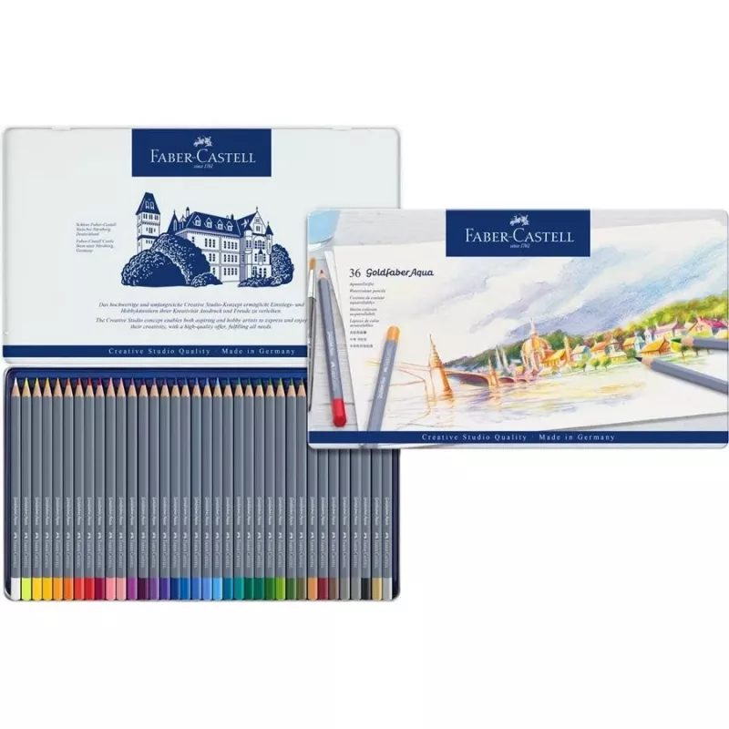 Krāsu zīmuļi Faber-Castell Goldfaber Aqua 36 gab.