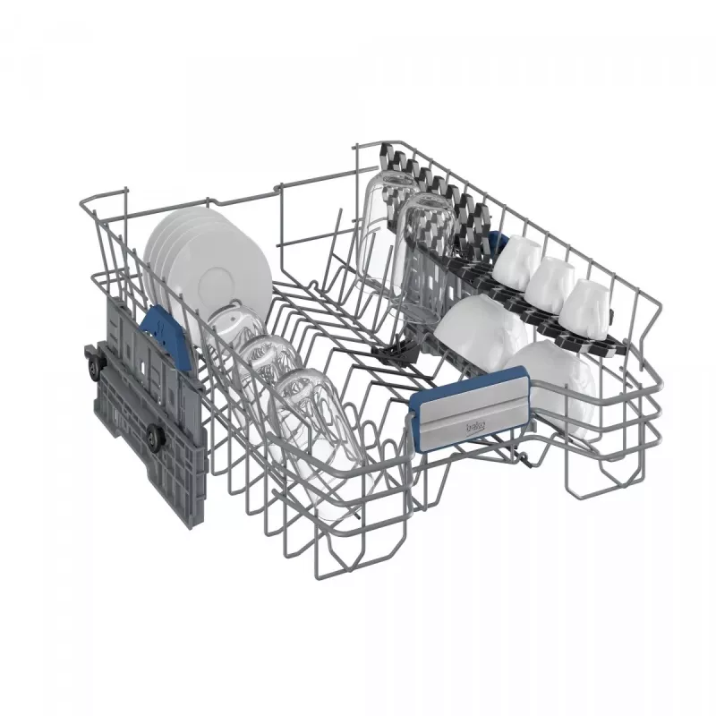 Iebūvējamā trauku mazgājamā mašīna BEKO BDFS26123AQ, 45 cm, 10 galda klājumu komplekti, 49 dB, antracīts