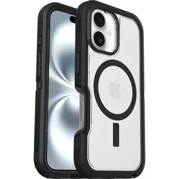 OtterBox Defender XT maciņš iPhone 16 Dark Side caurspīdīgs/melns