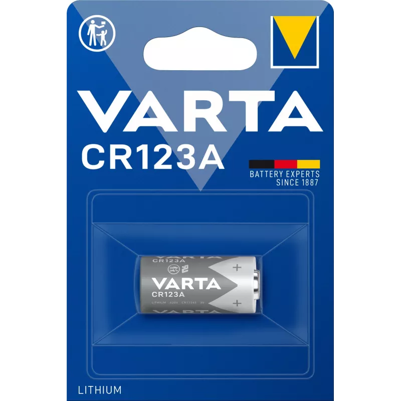 Varta Litija CR123A 3V 1600mAh Kameras baterija