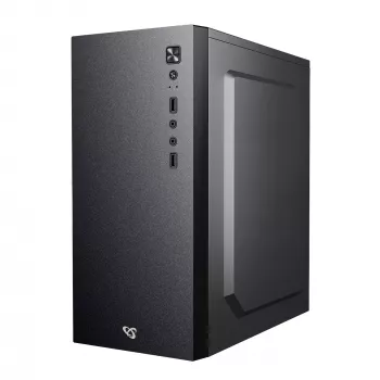 Datora korpuss Sbox PCC-12 MicroATX melns