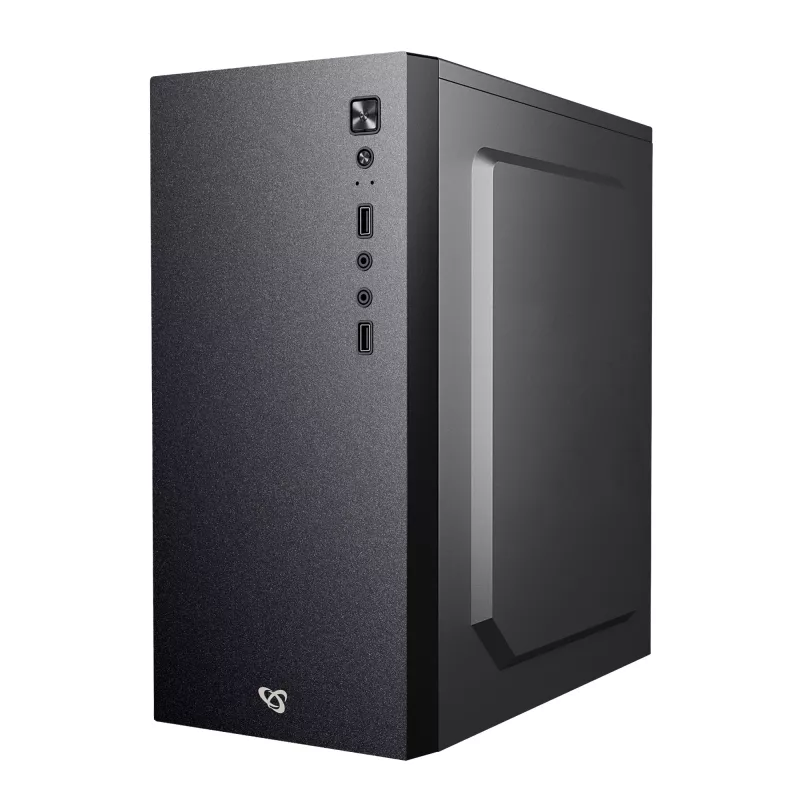 Datora korpuss Sbox PCC-12 MicroATX melns