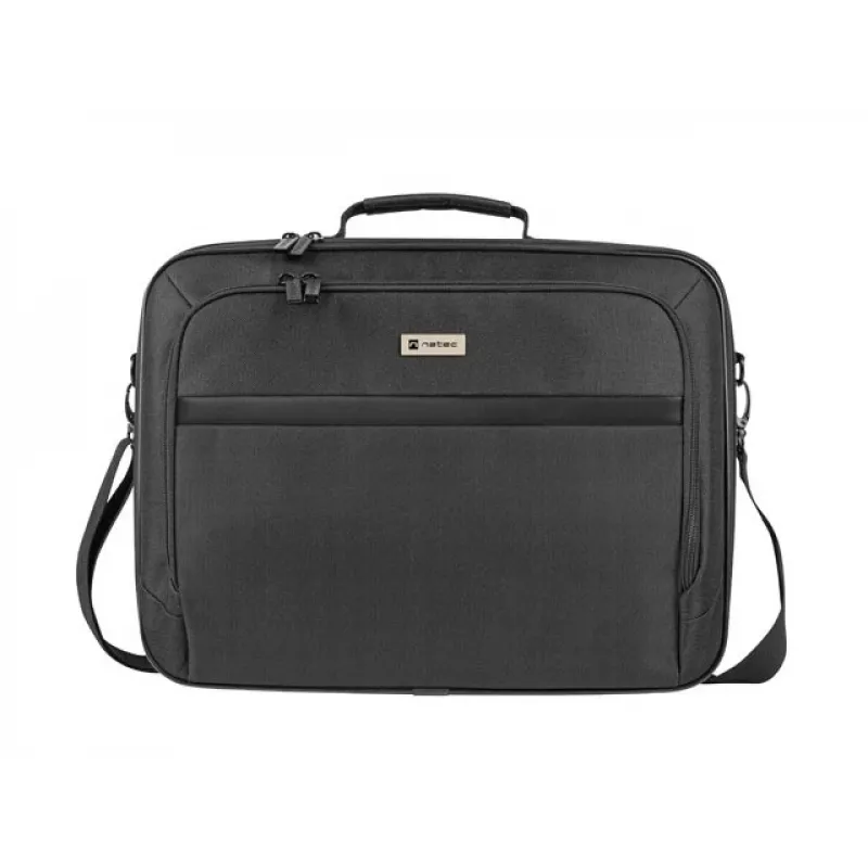 Portfelis NATEC Boxer Lite 39,6 cm (15,6 collas) – poliesters, 2 nodalījumi, plecu siksna, 410×305×65 mm, 750 g
