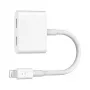 Belkin | Lightning Audio + Charge RockStar kabelis, 11,5 cm, balts | F8J198btWHT