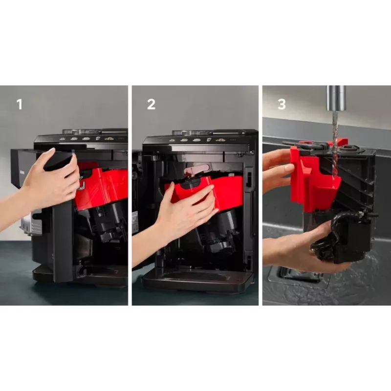 Espresso automāts Siemens TP513R09 — pilnībā automātisks, 15 bāri, 1,9 l ūdens tvertne, iebūvēta kafijas dzirnaviņas