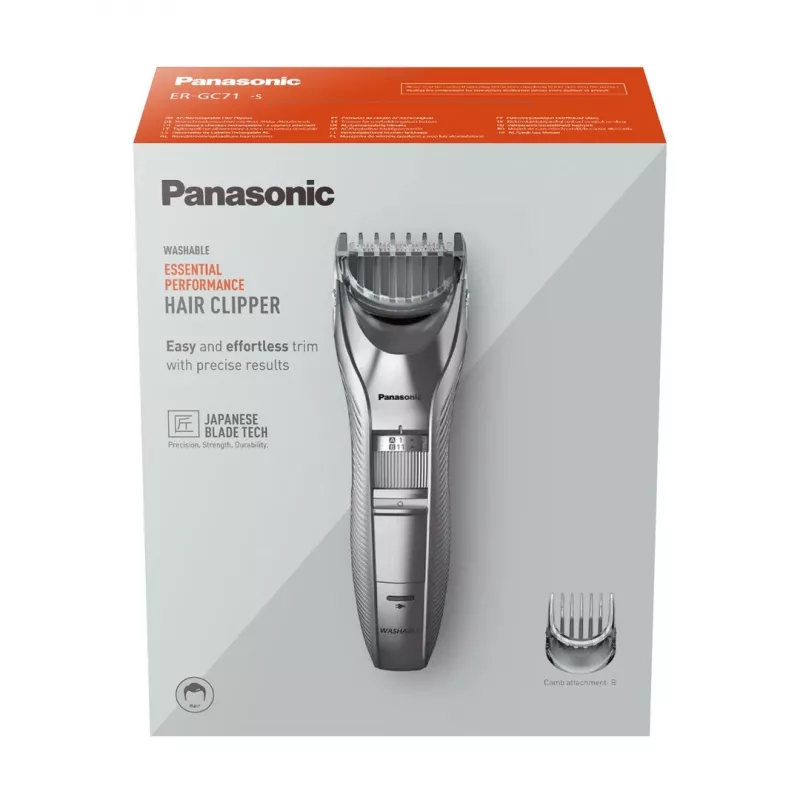 Matu griežamā mašīnīte Panasonic ER-GC71 sudraba krāsā
