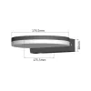 Āra LED sienas lampa MACLEAN MCE346W 15 W — aukstā/siltā gaisma nav norādīta