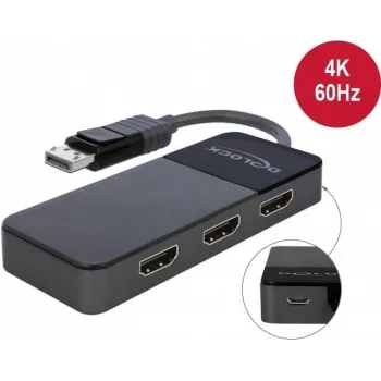 Video sadalītājs DeLOCK 87770 DisplayPort uz 3x HDMI