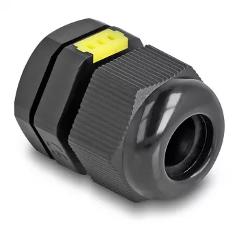 DeLOCK kabeļu blīvslēgs M16 ar ventilāciju IP68 ūdensnecaurlaidīgs melns 2 gab.