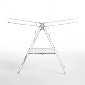 Žāvējamais statīvs RAYEN 6116.01 — 145 x 61 cm ar integrētiem apavu turētājiem