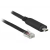 DeLock - Serial adapteris - USB-C - RS-232 x 1 - Melns (63912)