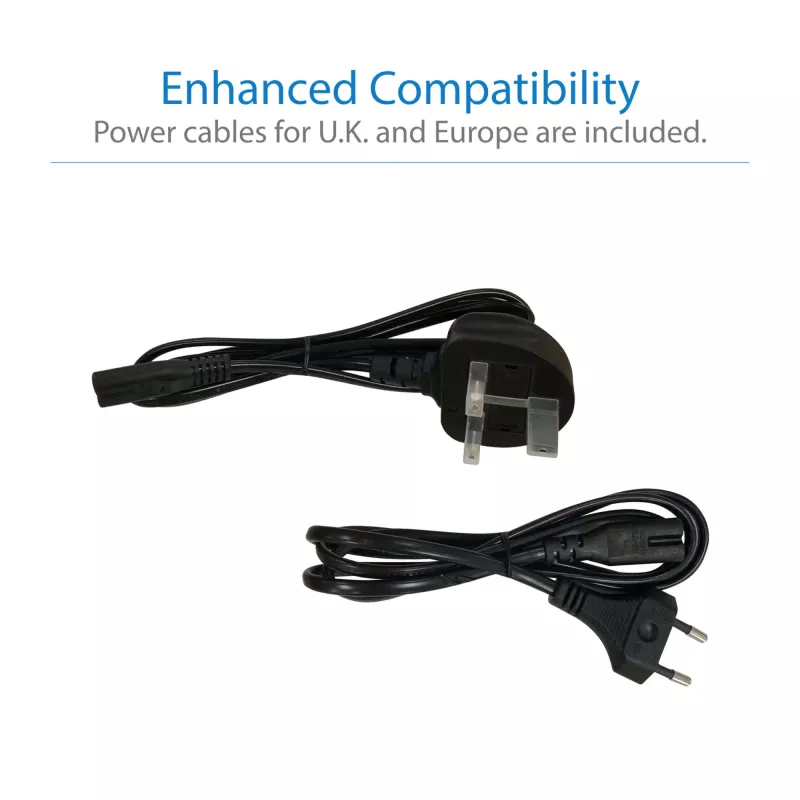 Eaton Tripp Lite USB-C dokstacija, trīs displeji - 4K HDMI/DisplayPort, VGA, USB 3.2 Gen 1, USB-A/USB-C centrmezgls, GbE, 100W PD uzlāde, starptautiskie strāvas kabeļi - dokstacija - USB-C