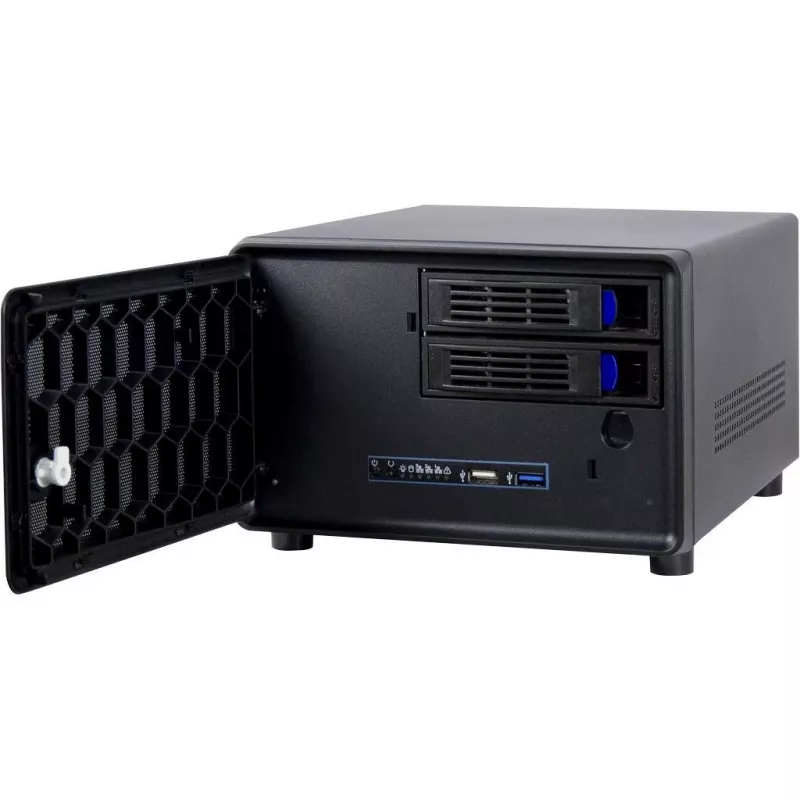 Inter-Tech SC-2100 - Small Form Factor (SFF) - PC - Melns - Mini-ITX - Tērauds - Darbība - Signalizācija - HDD - Tīkls - Barošana (88887285)
