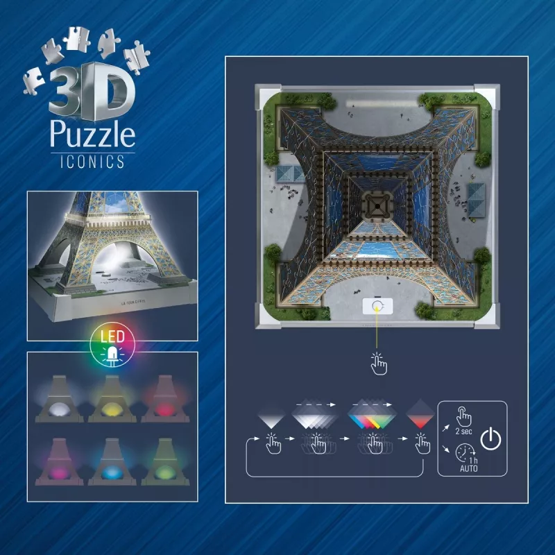 Puzle 3D Eifeļa tornis