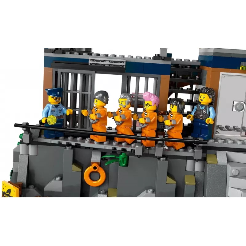 LEGO City Konstrukciju rotaļlieta Policijas iecirknis Cietuma sala 60419 — 980 detaļas, 7 minifigūras, 370×400×160 mm