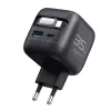 GaN ceļojumu lādētājs Havit UC250 A-EU 20V 1xUSB-C 0,7m melns