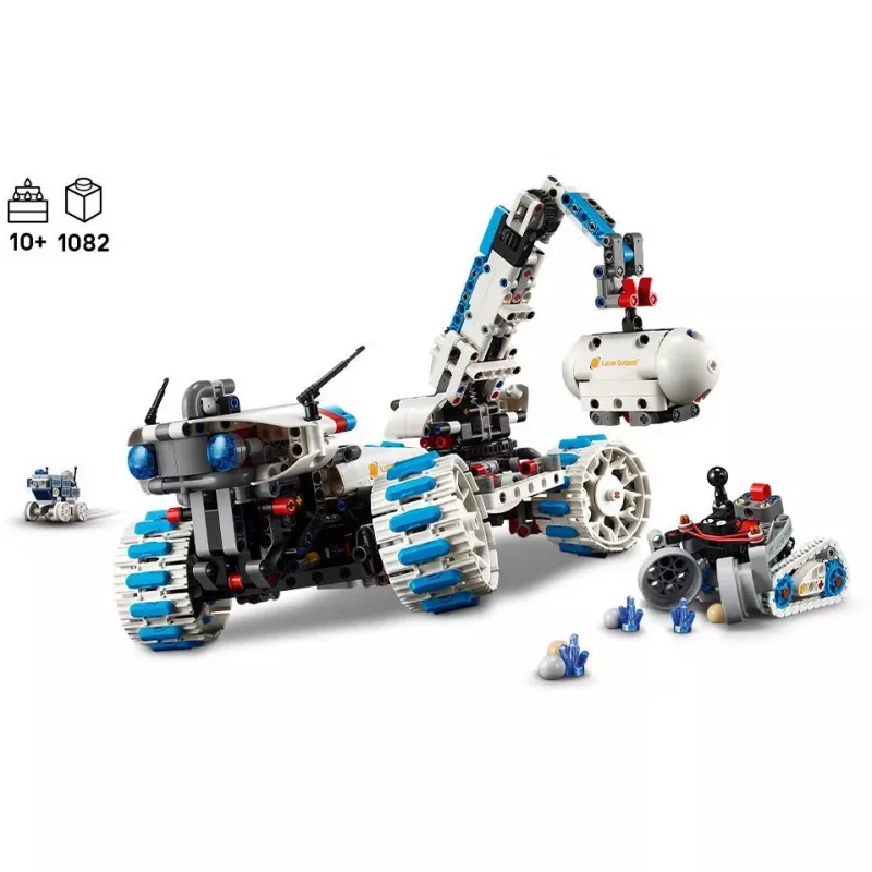 LEGO Technic 42211 Lunar Outpost Moon Rover – konstrukciju rotaļlieta, 1082 gab., modulāra uzbūve, 130×310×190 mm