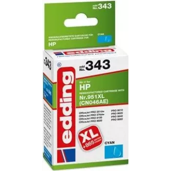 edding printera kasetne EDD-343 ciāna saderīga ar HP 951XL CN046AE