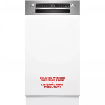 Trauku mazgājamā mašīna Bosch Serie 2 SPI2HKS42E daļēji iebūvējama šaura 45 cm, 10 galda klājumu vietas, 5 programmas, E klase