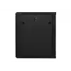 Lanberg pie sienas montējams instalācijas korpusa skapis 19 inch 15U 600x600 mm melns (stikla durvis)