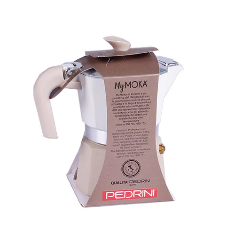 Moka katliņš Pedrini 02CF168 — alumīnija espresso pagatavošanas ierīce, 3 krūzīšu tilpums