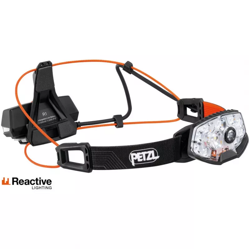 Galvas lukturītis Petzl NAO RL Melns Oranžs LED 1500 lm USB