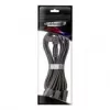 Sleeved ModMesh 12V 2x6 uz 3x 8 kontaktu kabelis, CableMod StealthSense (melns), variants A