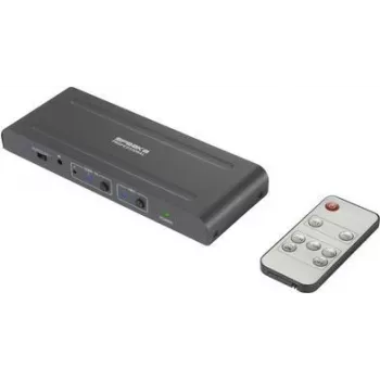 SpeaKa Professional SP-HDA-300 2+1 portu HDMI pārslēdzējs ARC (Audio Return Channel) 3480 x 2160 pikseļi (SP-10461508)