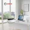 Strāvas sadalītājs MACLEAN MCE395 B — 5 ligzdas, 3×USB, 110–240 V maiņstrāva, 2,1 A USB, 2500 W, 1,5 m kabelis, melns