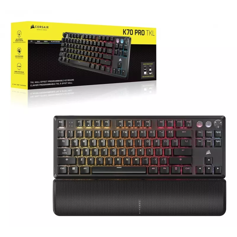 tastatūra Corsair K70 Pro TKL, TKL (80%), ISO (DE)