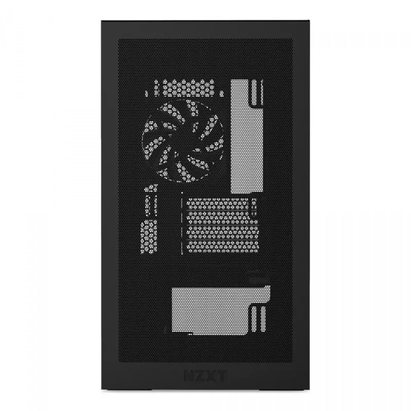NZXT H3 Flow Micro ATX korpuss ar gaisa plūsmu - Melns