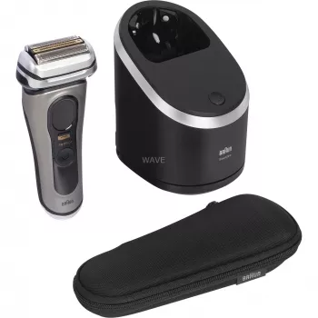 Braun Series 9 Pro+ 9565cc mitrais un sausais folijas skuveklis ar trimeri Metallic