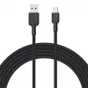 USB A uz USB C kabelis Aukey CB-NAC1, 1 m, pīts neilons, USB PD 60W, USB 2.0