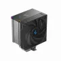 Dzesētājs DeepCool AK500S Digital SE — 120 mm ventilators, atbalsta LGA1700/AM5/AM4 un Intel LGA115x/1200 ligzdas, melns