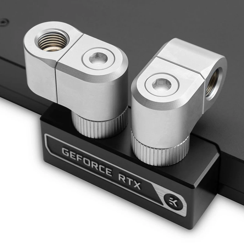 EK Water Blocks EK-Quantum Torque G1/4 collu dubultā pagarinājuma nobīde MF 21 - Satin Titanium