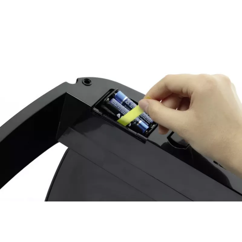Taisnstūrveida atkritumu tvertne Durable NO TOUCH 35L nerūsējošais tērauds melns sudrabs