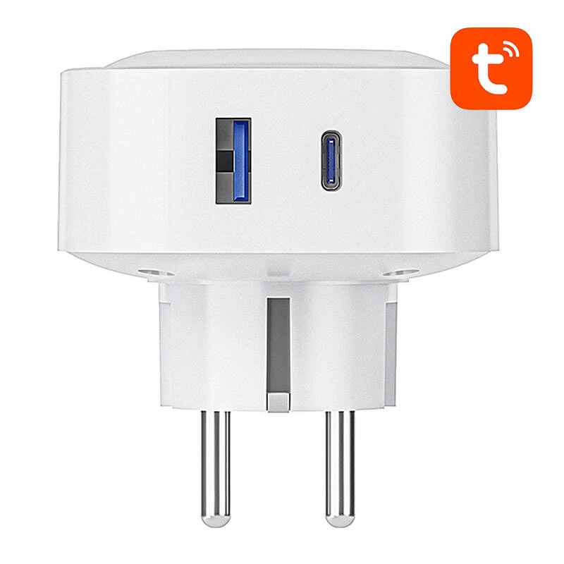 Viedā kontaktligzda Gosund SP6 16A ar USB-C 20W — Wi‑Fi vadāma rozete mājas automatizācijai