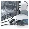 USB kabelis RealPower MagneticCharge2 1 m melns ātra uzlāde datu pārsūtīšana