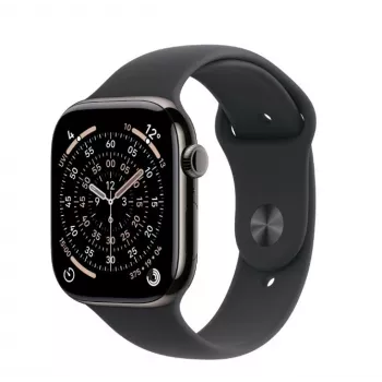 Viedpulkstenis Apple Watch Series 11 GPS + Cellular 42mm Slate Titanium korpuss Black Sport S/M siksniņa