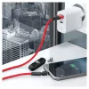 USB kabelis RealPower MagneticCharge3 1m USB A sarkans