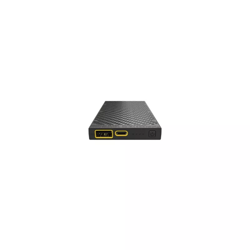 Pārnēsājams ārējais akumulators Nitecore NB10000 — 10000 mAh, USB‑A + USB‑C, 38 W kopējā izeja, pelēks