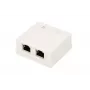Virsmas stiprinājuma tīkla ligzda Extralink EX.9649 — 2x RJ45 Cat5e STP