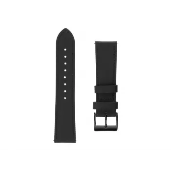 Ādas pulksteņa siksna FIXED FIXLST-22MM-BK — 22 mm, ātri noņemama, melna
