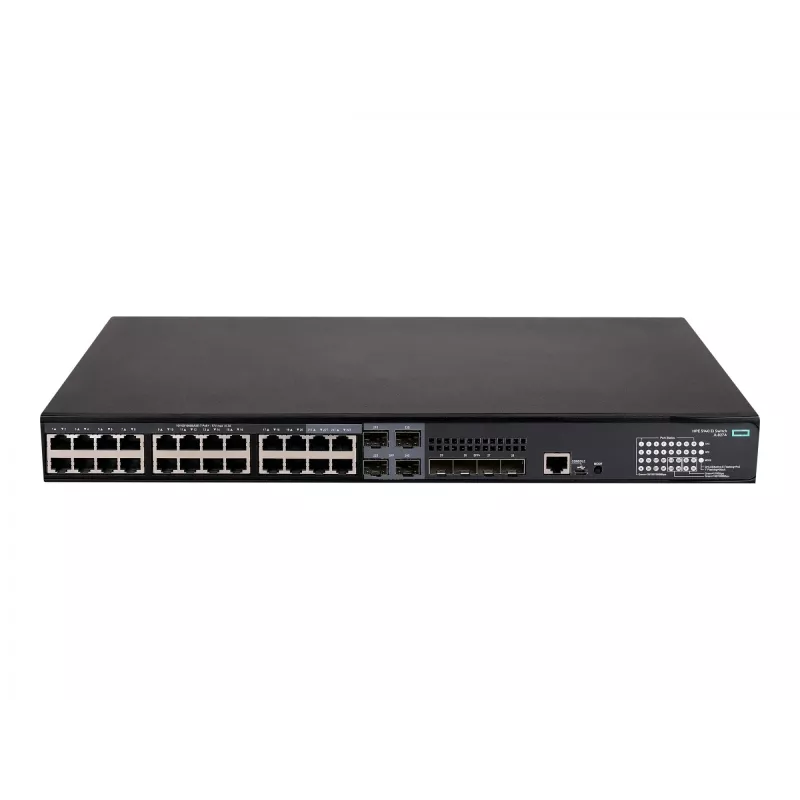 HPE - FlexNetwork 5140 24G PoE+ 4SFP+ EI - Slēdzis - L3 - Viedais - 24 x 10/100/1000 (PoE+) + 4 x Combo 10/100/1000Base-T (PoE+) / 100/1000Base-X SFP + 4 x 10 Gigabit Ethernet / 1 Gig