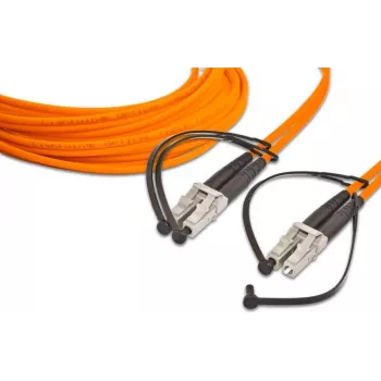 Lightwin LDP-50 LC-LC 10.0 OM2 optiskās šķiedras kabelis 10 m 2x LC oranžs (LDP-50 LC-LC 10.0 OM2)