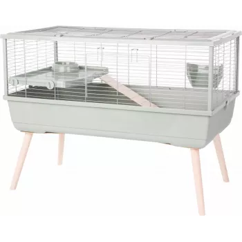 Cage ZOLUX Neolife 100 zaļš — koka būris maziem mājdzīvniekiem 990×760×540 mm, 15 mm stieņu atstarpe
