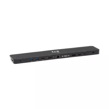 USB-C dokstacija, trīskāršs displejs - 4K HDMI un DP, VGA, USB 3.2 Gen 1, USB-A/C centrmezgls, GbE, 100 W PD uzlāde