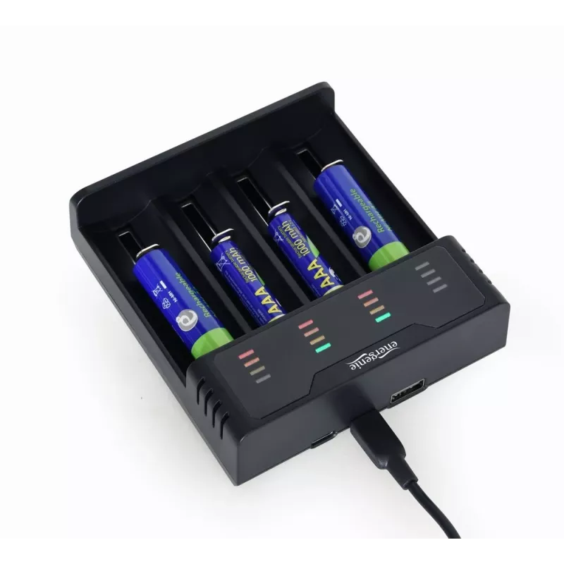 Baterijas lādētājs Gembird BC-USB-02 USB Litija-Jonu NiCd NiMH