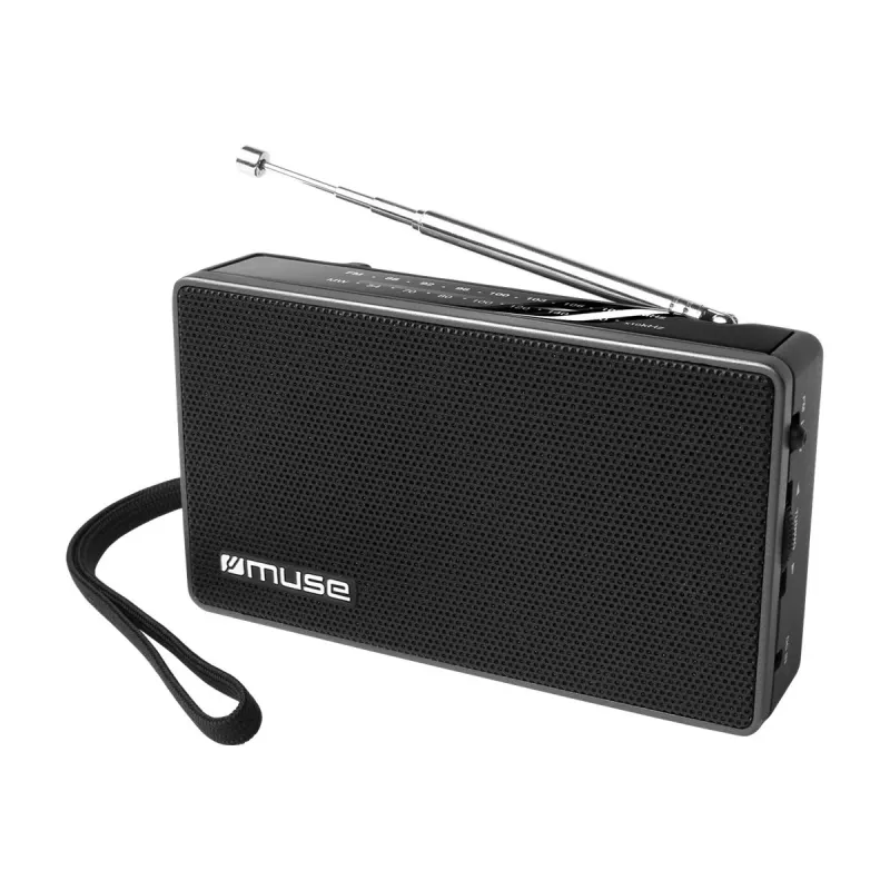 Muse | M-030R | 2 joslu portatīvais radio | Melns